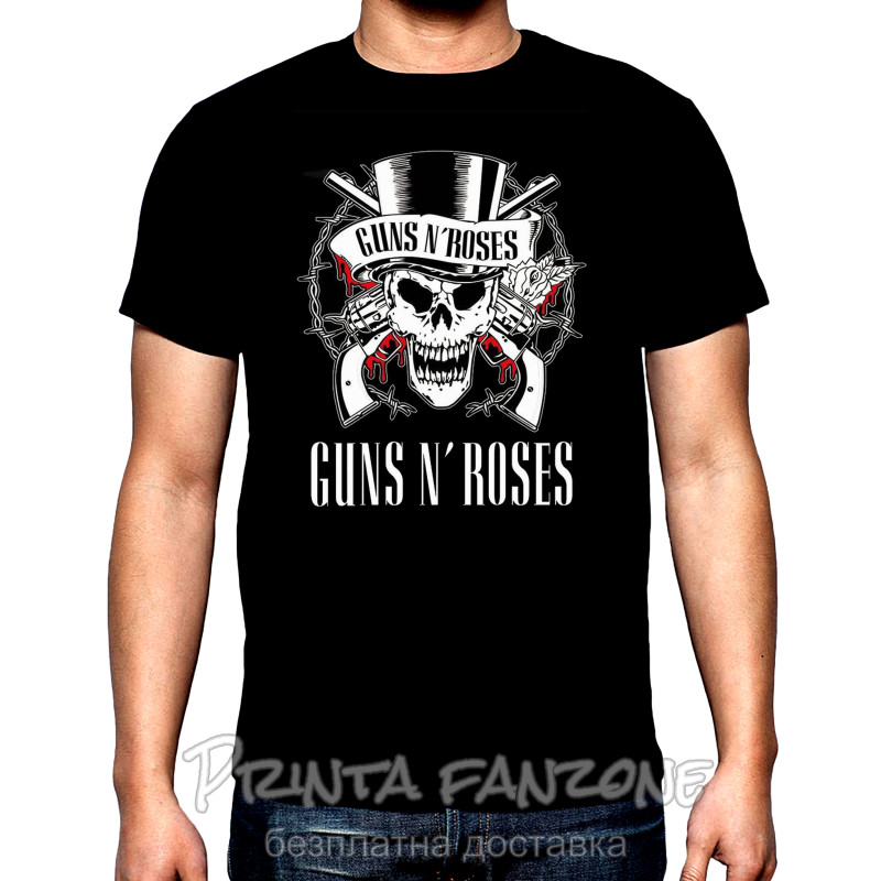 Тениски Guns and Roses, 4, мъжка тениска, 100% памук, S до 5XL